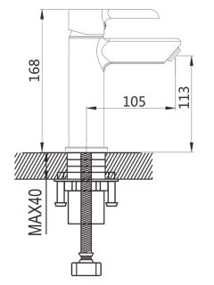 Смеситель для раковины с гигиеническим душем Shevanik S6071F белый/хром